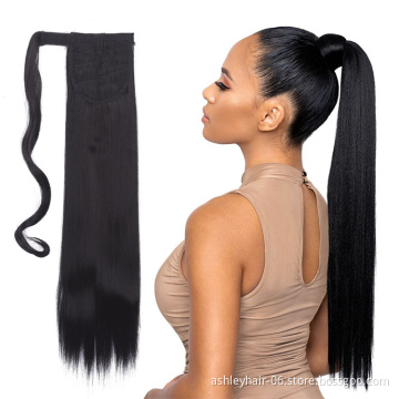 Julianna 26" 66cm synthetic wrap around ponytail extensions wholesale synthetic hair ponytails